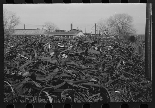 Lotfull of scrap iron, Oklahoma City, Oklahoma