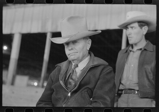 West Texas cattleman at the San Angelo Fat Stock Show, San Angelo, Texas