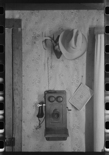Detail of interior of home of rehabilitation borrower in Kimble County, Texas