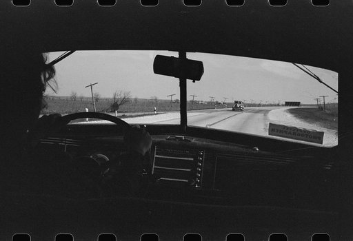 Highway in Bexar County, Texas, from an automobile