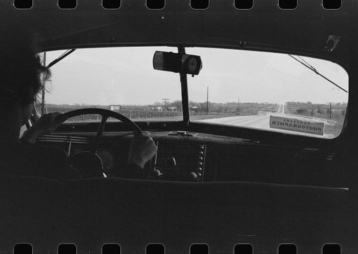 Highway from automobile in Bexar County, Texas