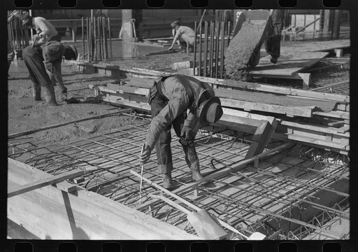 Untitled photo, possibly related to: Construction work on buildings, Corpus Christi, Texas