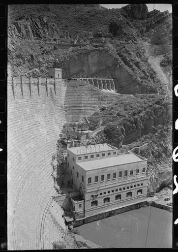 Untitled photo, possibly related to: Power house at Roosevelt Dam, Roosevelt, Arizona