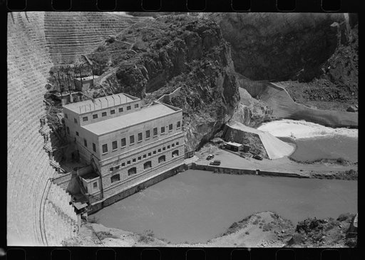 Untitled photo, possibly related to: Power house at Roosevelt Dam, Roosevelt, Arizona