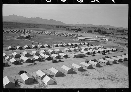 Untitled photo, possibly related to: View from water tower at Agua Fria Migratory Labor Camp, Arizona