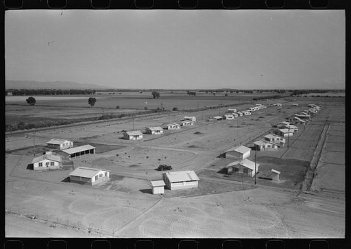 Untitled photo, possibly related to: Isolation unit at the Agua Fria Migratory Labor Camp, Arizona. These units are designed for isolation of persons with contagious diseases of temporary nature
