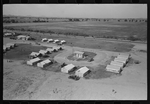 Isolation unit at the Agua Fria Migratory Labor Camp, Arizona. These units are designed for isolation of persons with contagious diseases of temporary nature