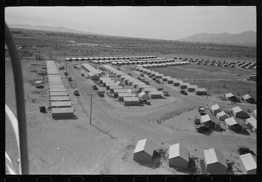 Untitled photo, possibly related to: View of Agua Fria Migratory Labor Camp from the water tower, Arizona