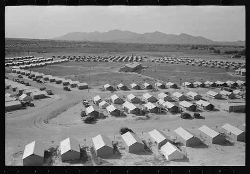 View of Agua Fria Migratory Labor Camp from the water tower, Arizona