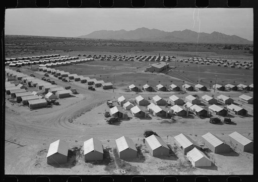Untitled photo, possibly related to: View of Agua Fria Migratory Labor Camp from the water tower, Arizona