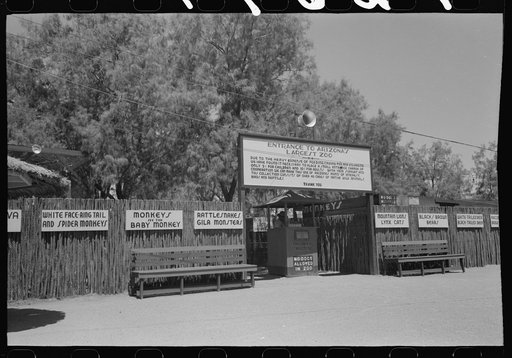 Zoo designed to attract tourists at Apache Junction, Arizona. Arizona is developing fast as a tourist state