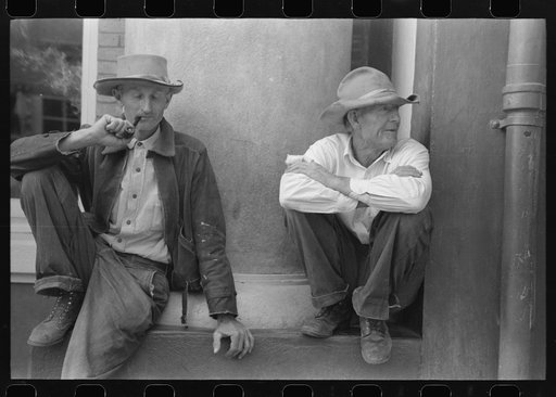 Untitled photo, possibly related to: Men on the street of Silver City, New Mexico