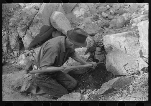 The lost Adams Digging? Say, I've read all them books about the lost Adams Diggings and I tell you this is it. Now if I just had a little grub stake so I could work it right--say, we'd all be rich. Pinos Altos, New Mexico
