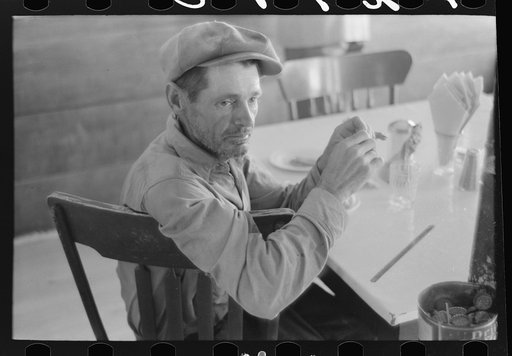Farmer in the cafe, Pie Town, New Mexico