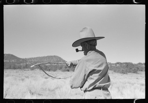 Forked stick pulls towards direction of water. Pie Town, New Mexico