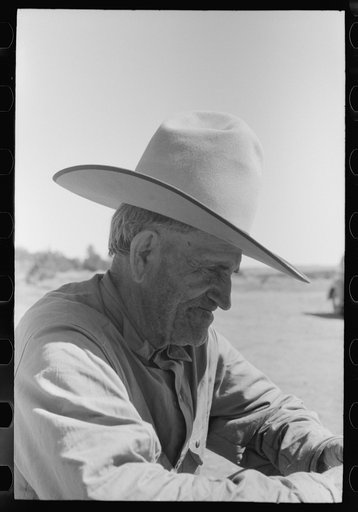 Water witch and old time cowboy, Pie Town, New Mexico