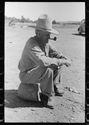 Untitled photo, possibly related to: Water witch and old time cowboy, Pie Town, New Mexico
