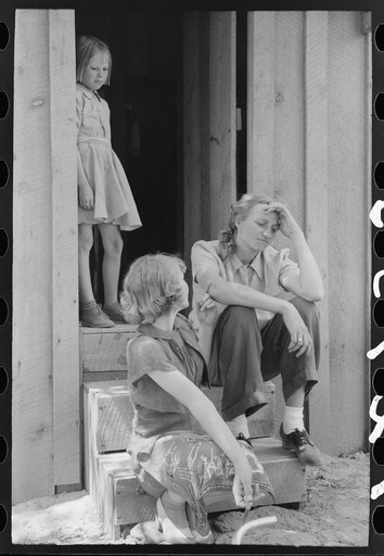 On the front steps, Pie Town, New Mexico