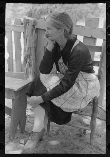 Mrs. Besson who came out from Oklahoma with her husband to homestead at Pie Town, New Mexico