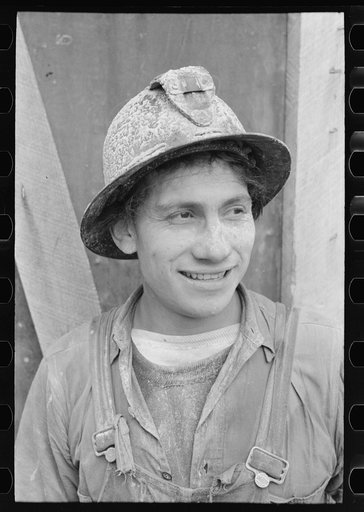Miner at gold mine. Mogollon, New Mexico
