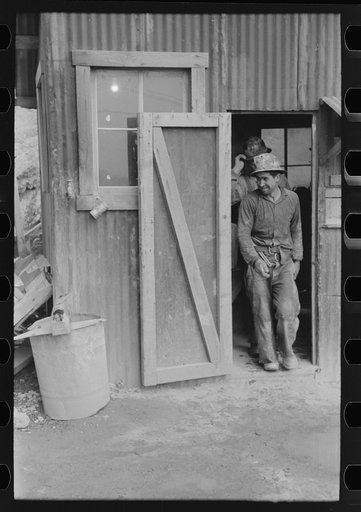 Untitled photo, possibly related to: Miner at end of day's work. Mogollon, New Mexico