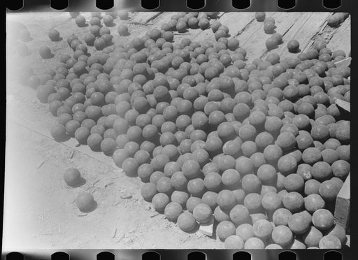 Balls used in ballmill at gold mine, Mogollon, New Mexico