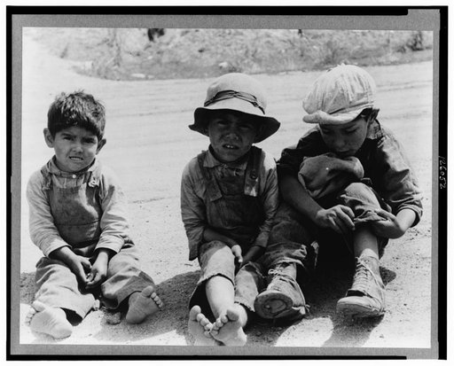 Spanish-American children, Penasco, New Mexico