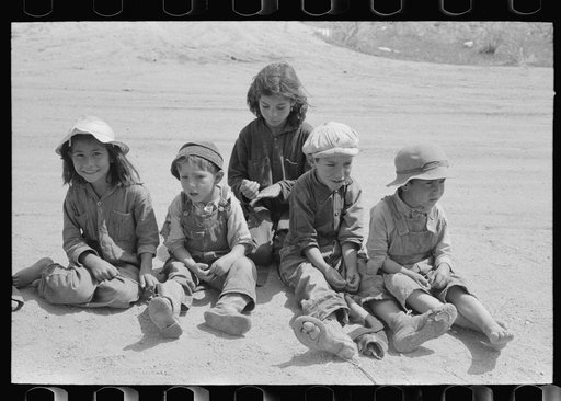 Spanish-American children, Penasco, New Mexico