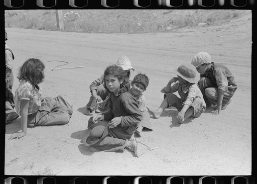 Spanish-American children, Penasco, New Mexico