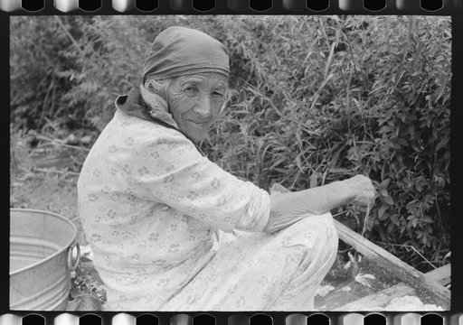 Untitled photo, possibly related to: Spanish-American woman, Chamisal, New Mexico