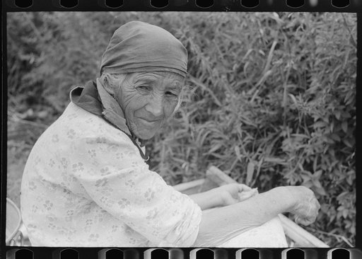 Old Spanish-American woman, Chamisal, New Mexico