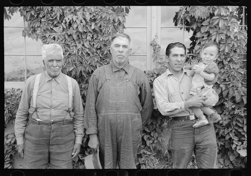 Family group of Spanish-Americans, Chamisal, New Mexico