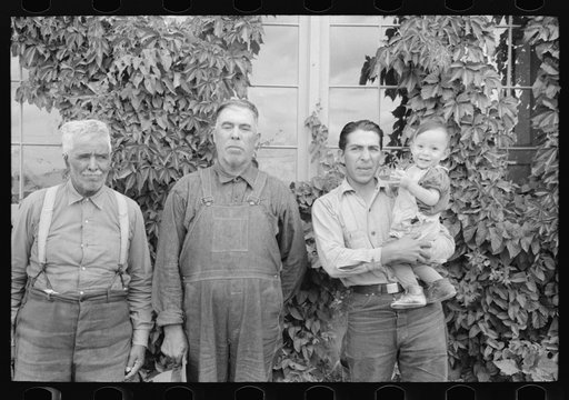 Untitled photo, possibly related to: Family group of Spanish-Americans, Chamisal, New Mexico