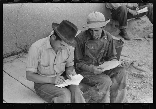 Spanish-American farmer who is also justice of the peace and teacher in local grade school, Chamisal, New Mexico