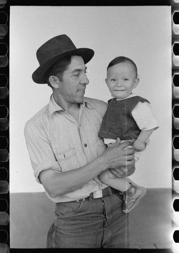 Untitled photo, possibly related to: Spanish-American farmer who is also justice of the peace and teacher in local grade school, Chamisal, New Mexico