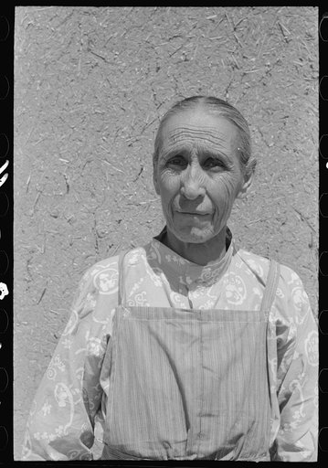 Untitled photo, possibly related to: Spanish-American woman, Chamisal, New Mexico