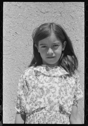 Spanish-American girl, Chamisal, New Mexico