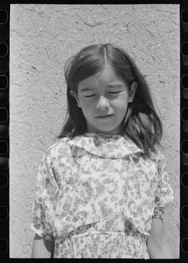 Untitled photo, possibly related to: Spanish-American girl, Chamisal, New Mexico