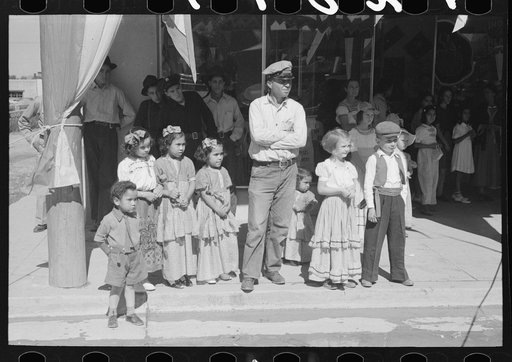 People at the fiesta, Taos, New Mexico