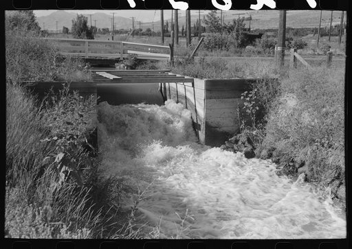 Irrigation ditch in Box Elder County, Utah
