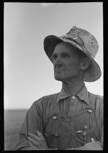 Untitled photo, possibly related to: Mormon dry farmer. He has been a bishop of the Mormon Church, Oneida County, Idaho