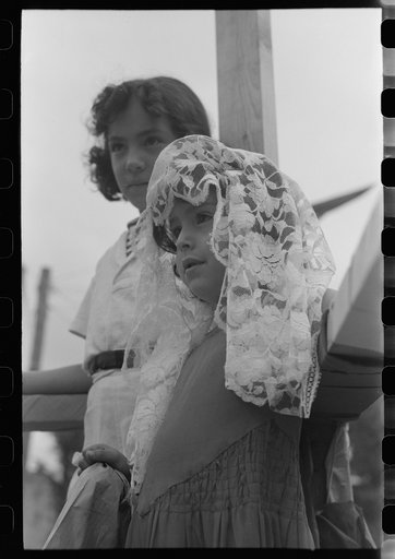 Untitled photo, possibly related to: Spanish-American people at fiesta, Taos, New Mexico