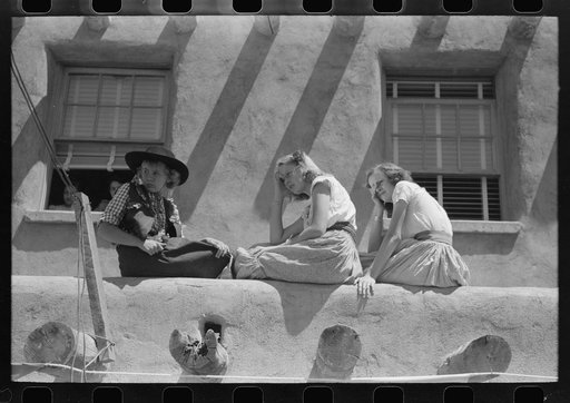 Spectators at the native dance exhibition, Taos, New Mexico