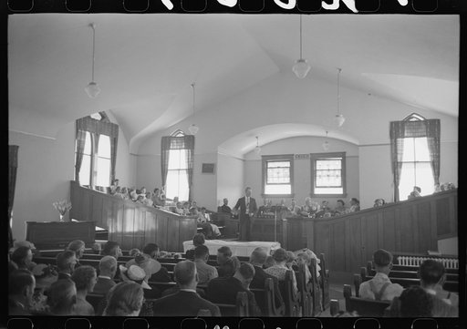 Untitled photo, possibly related to: Mormon church on Sunday morning, Mendon, Utah