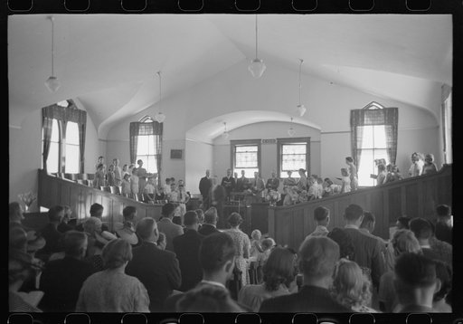 Untitled photo, possibly related to: Mormon church on Sunday morning, Mendon, Utah