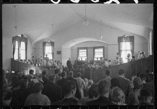 Untitled photo, possibly related to: Mormon church on Sunday morning, Mendon, Utah