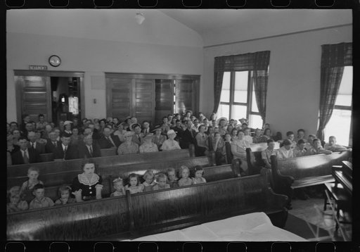 Untitled photo, possibly related to: Mormon church on Sunday morning, Mendon, Utah