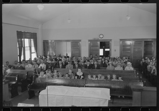 Untitled photo, possibly related to: Mormon church on Sunday morning, Mendon, Utah