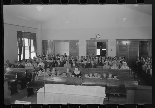 Untitled photo, possibly related to: Mormon church on Sunday morning, Mendon, Utah