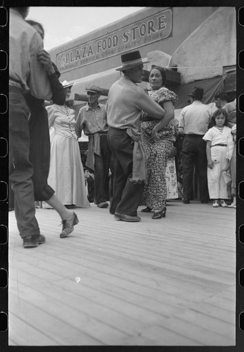 Native Spanish-American dance at fiesta, Taos, New Mexico